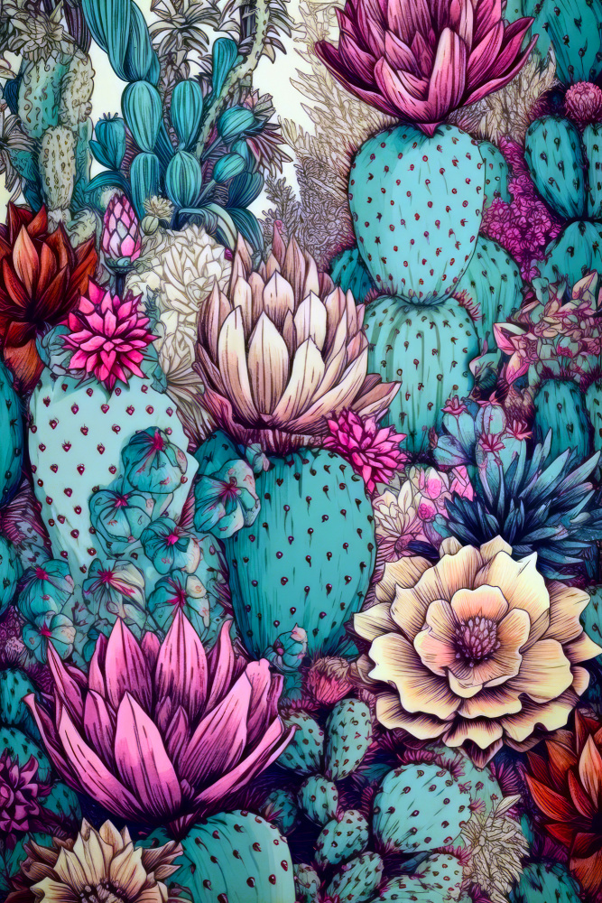 Succulents and cactus 11 von Justyna Jaszke