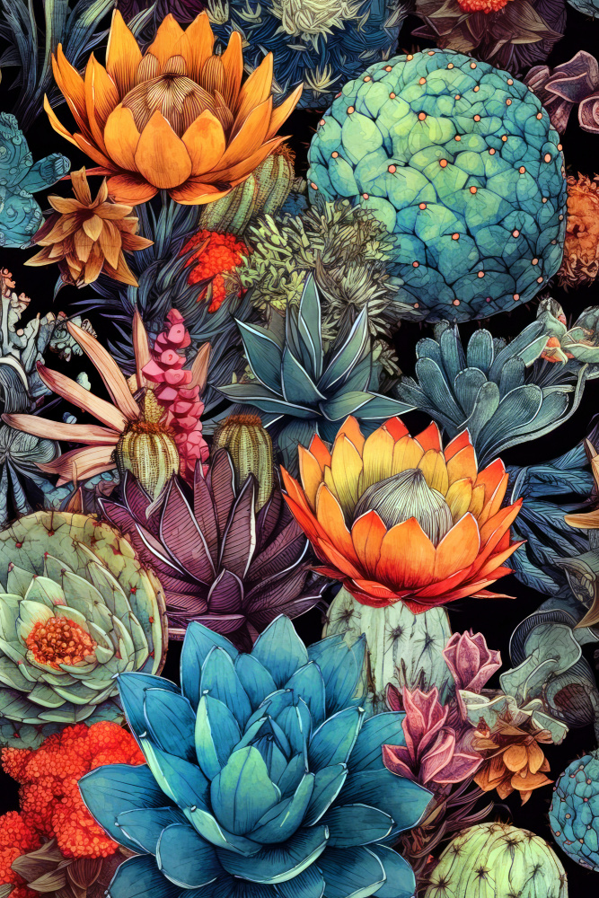 Succulents and cactus 8 von Justyna Jaszke