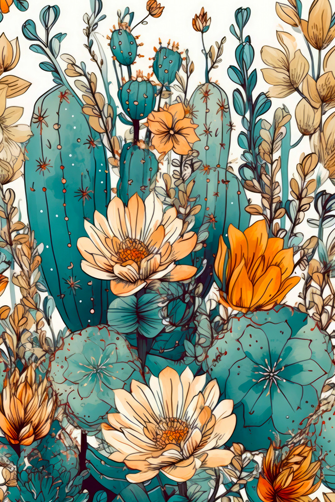 Succulents and cactus 9 von Justyna Jaszke