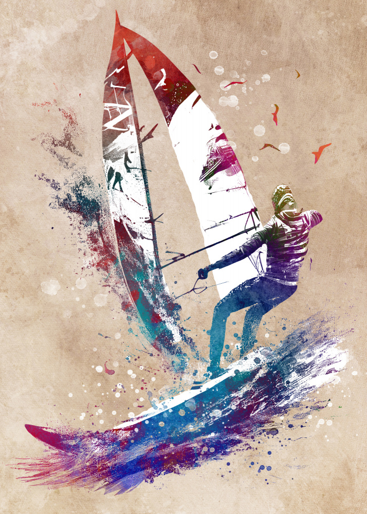 Surfer sport art von Justyna Jaszke