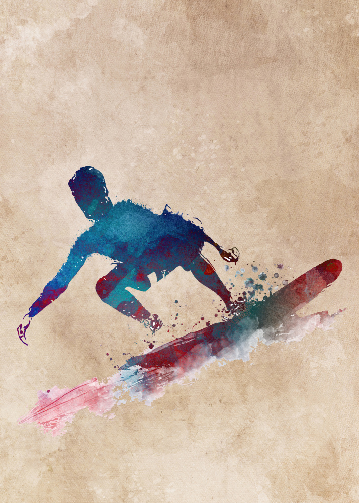 Surfer sport art von Justyna Jaszke