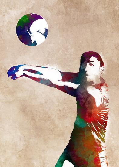 Volleyball sport art