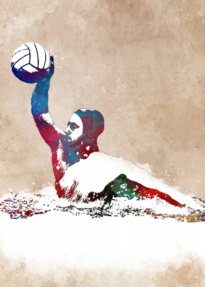 Water polo sport art von Justyna Jaszke