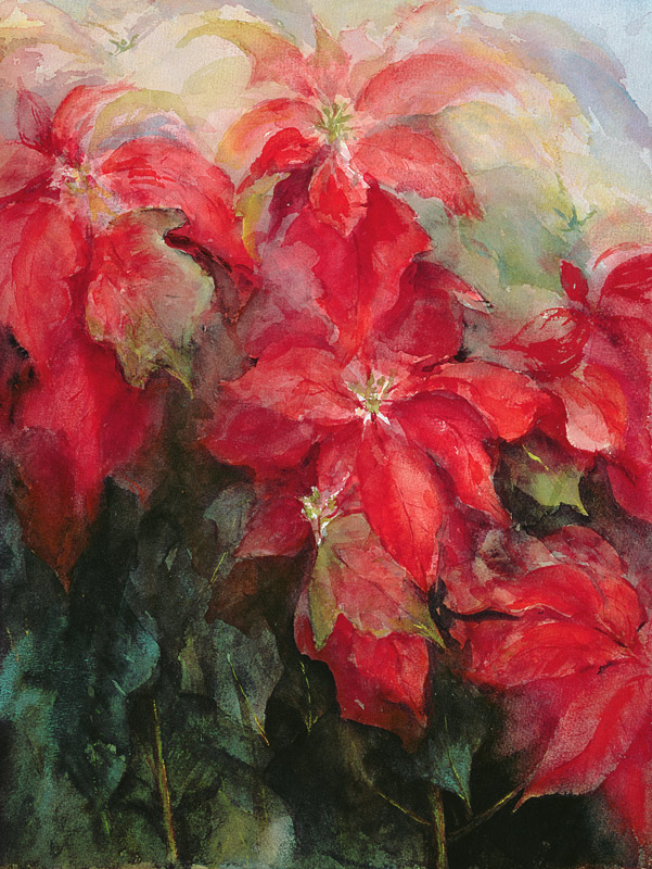 Red Poinsettias  von Karen  Armitage