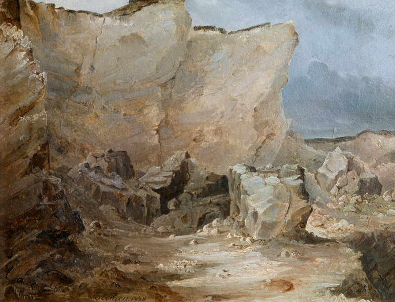 Kreidefelsen auf Ruegen von Carl Eduard Ferdinand Blechen