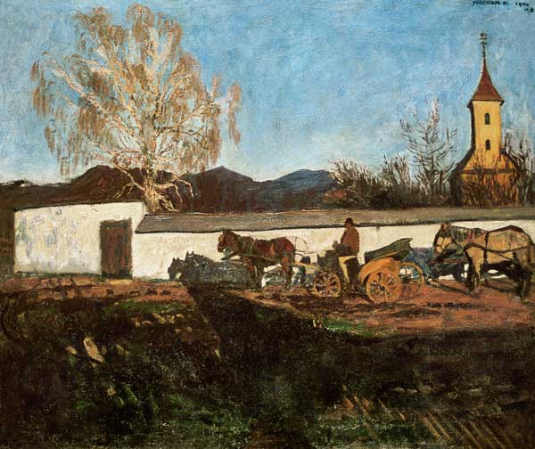 Evening in March von Károly Ferenczy