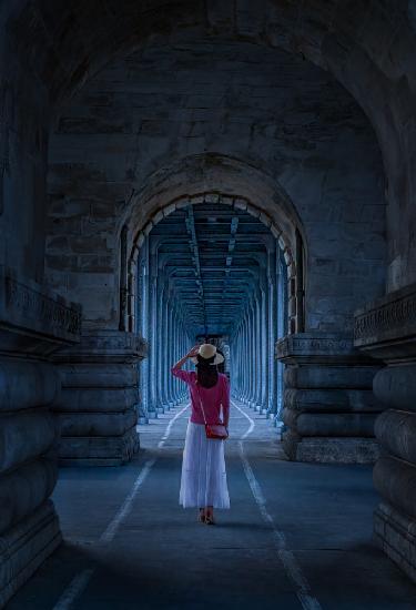 Pont de Bir-Hakeim in Blue