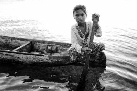 Girl in Canoe