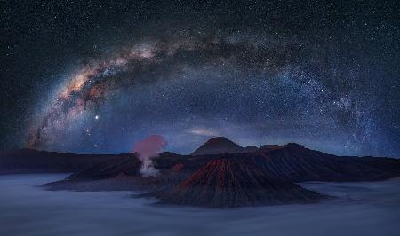 Bromo volcano Galaxy