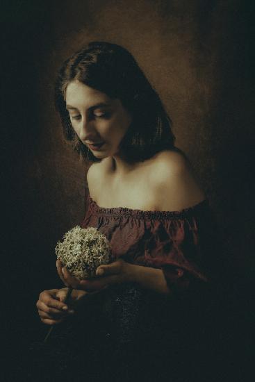 Girl with a flower