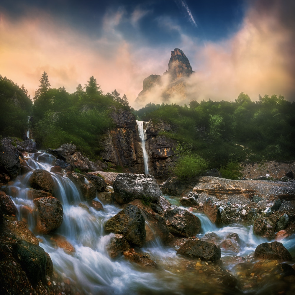 Waterfall... von Krzysztof Browko