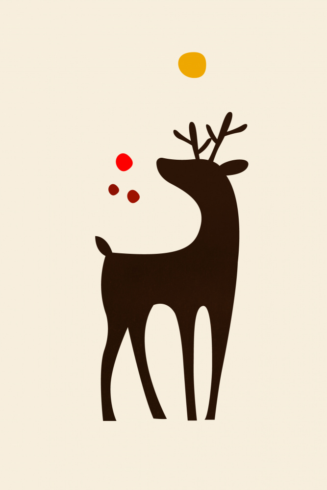 Rudolph Searching for His Nose von Kubistika