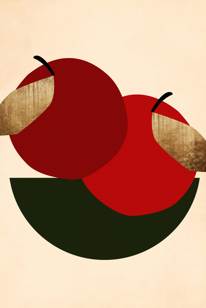 Two Red Apples von Kubistika