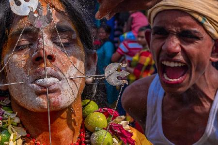 Face of devotees