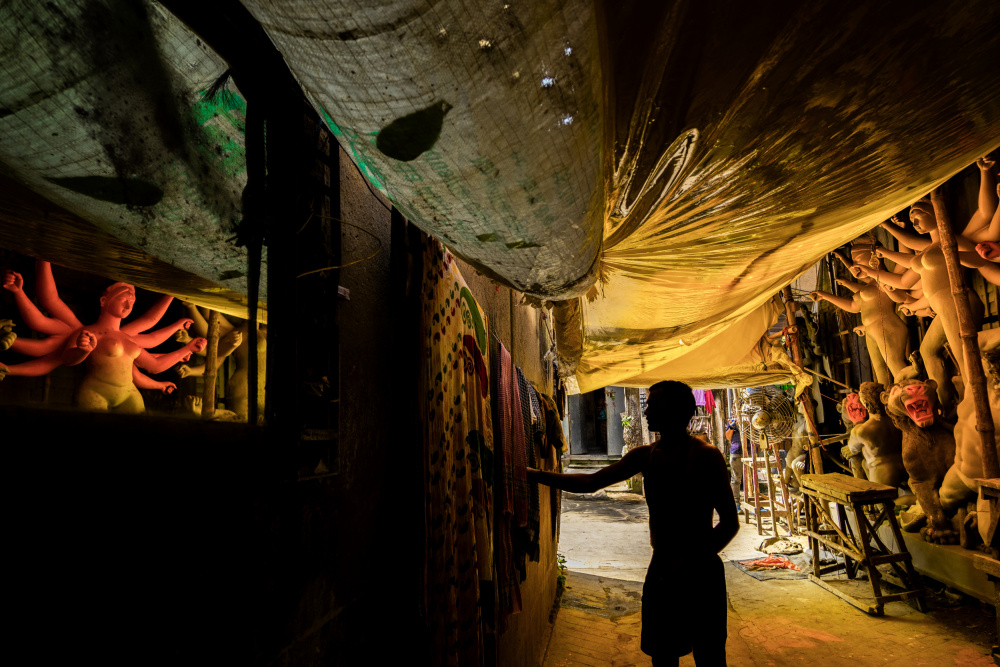 Streets of Kumortuli von Kuntal Biswas