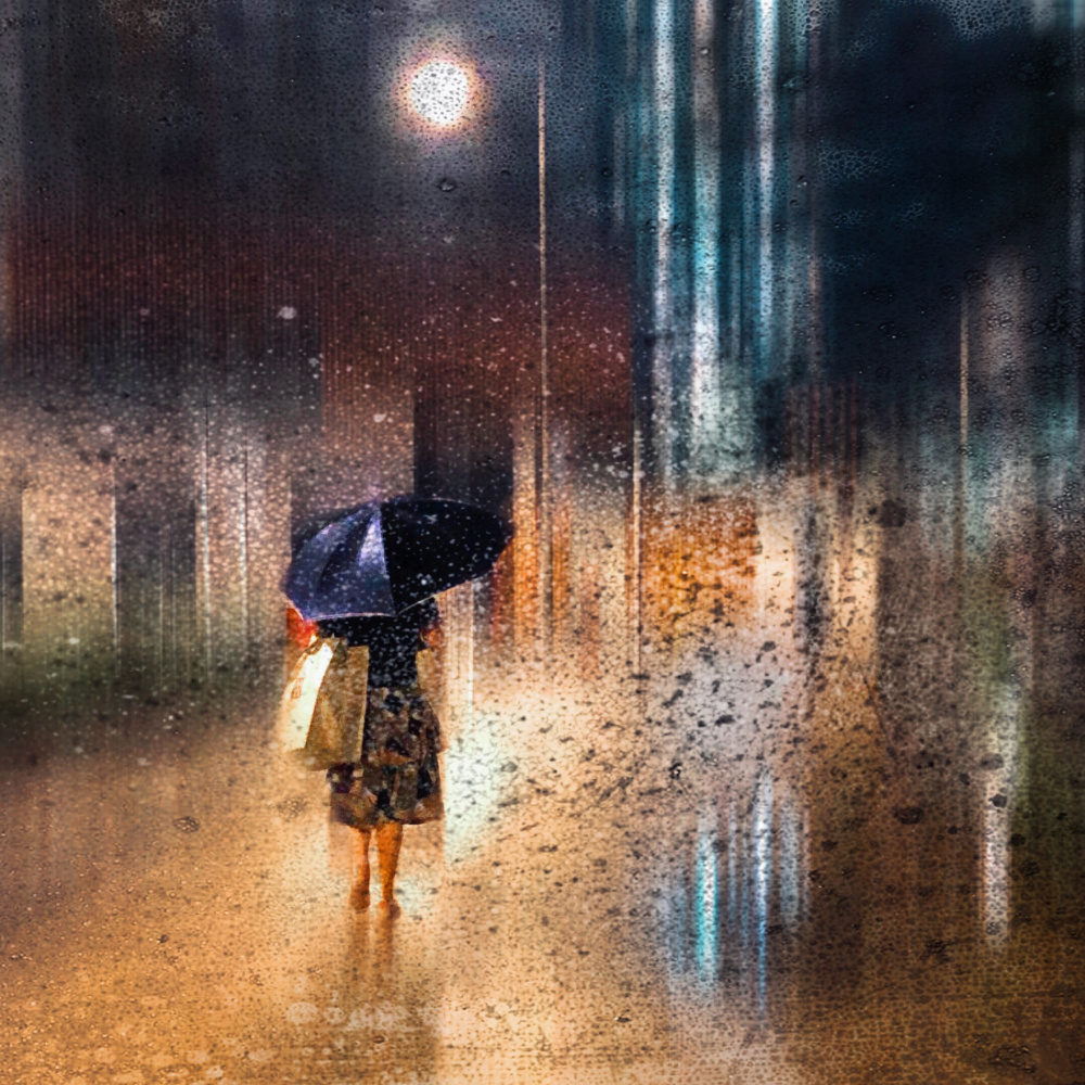 girl in the rain von Lammakmak