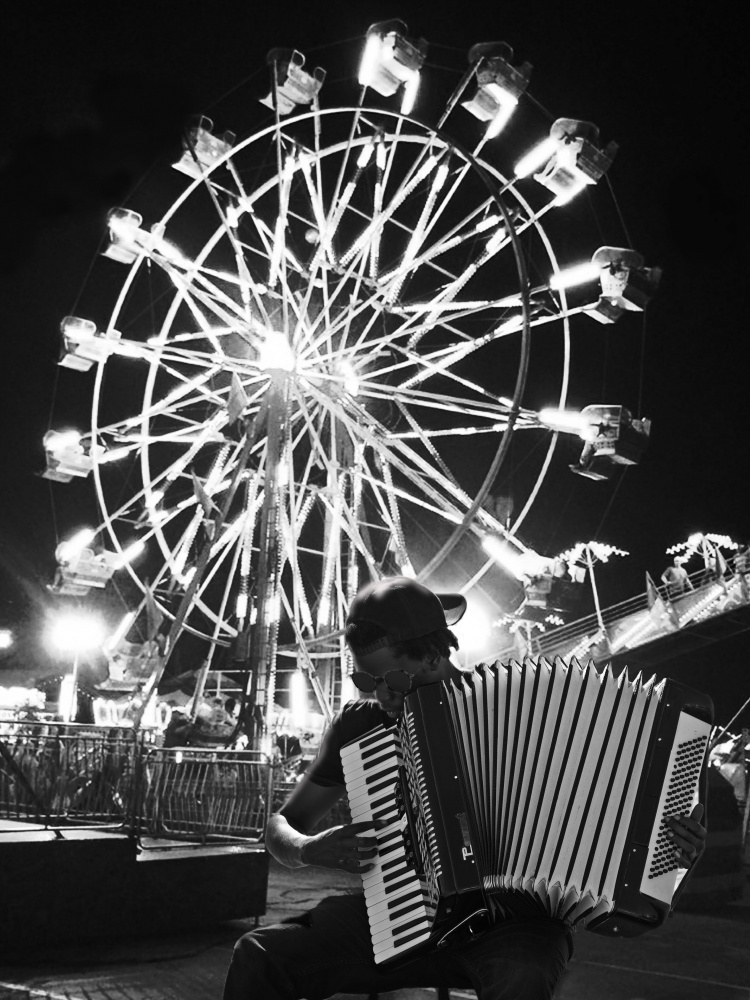 Accordian Player von LARRY BUTTERWORTH