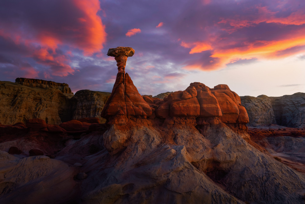 Hoodoos in Sunset von Leah Xu