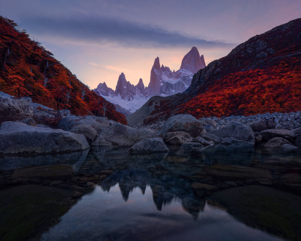 Monte Fitz Roy reflection von Leah Xu