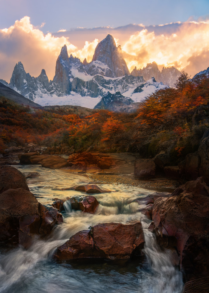 Sunset on Mount Fitz Roy von Leah Xu