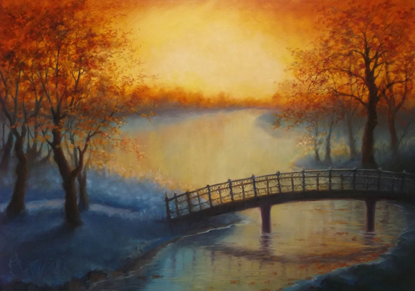 Golden Pond Landscape von Lee Campbell