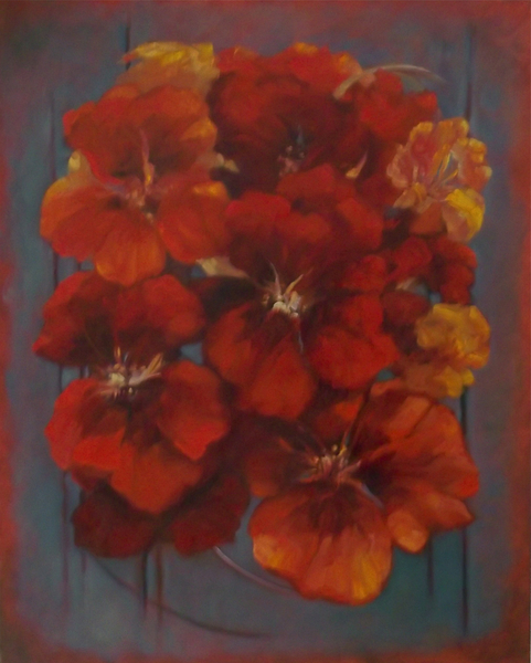 Nasturtiums Flowers von Lee Campbell