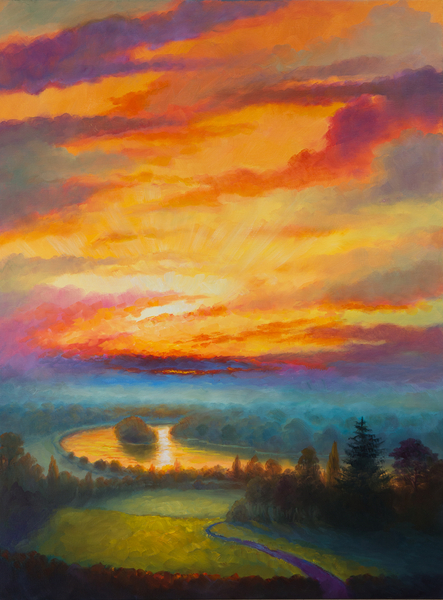 Rainbow Sky Petersham Meadow von Lee Campbell