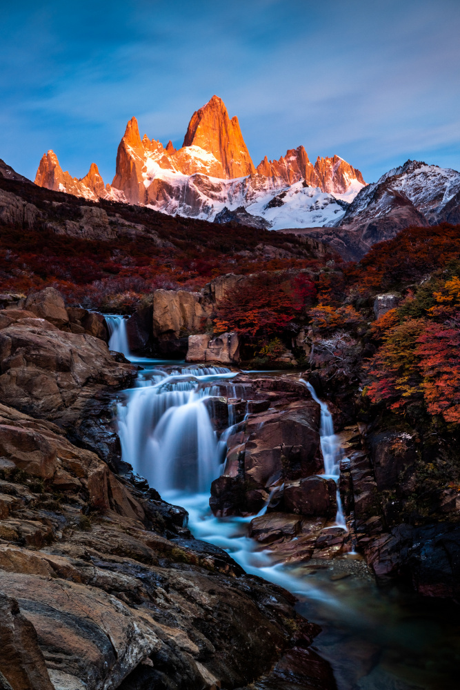 Waterfalls in Sunrise von Li Ying