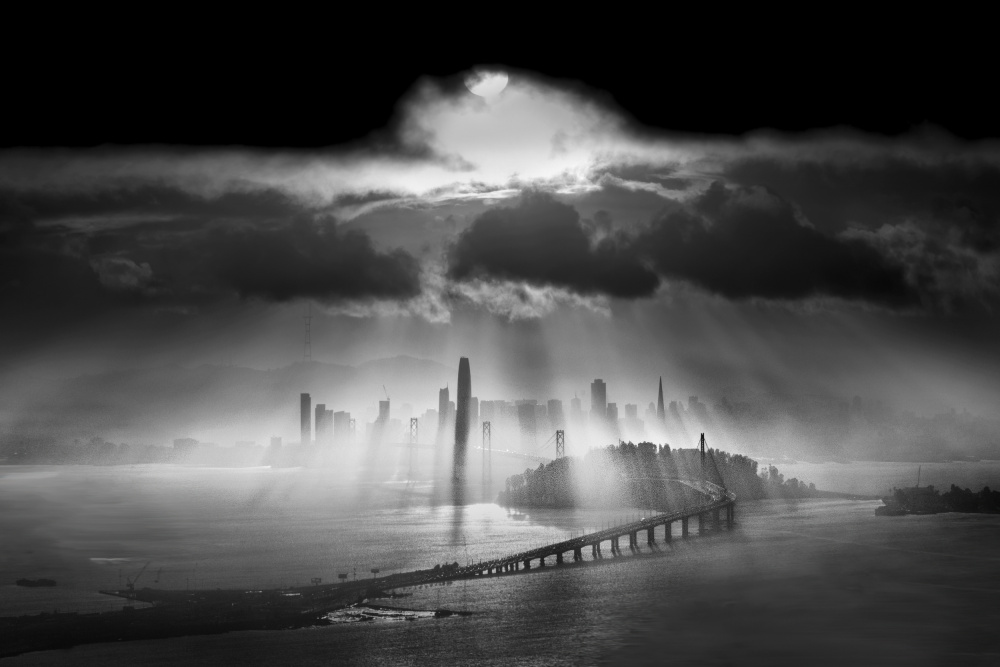 Sunbeams Over The Bridge von Lily Huang