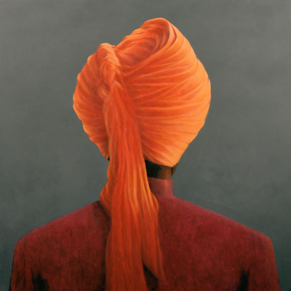 Orange Turban (oil on canvas)  von Lincoln  Seligman