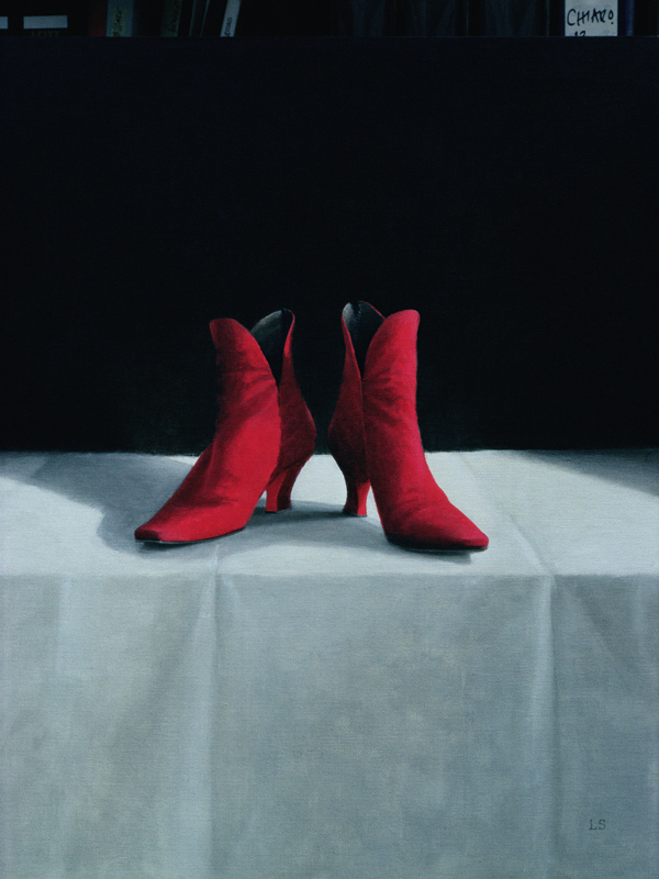 Red Boots, 1995 (acrylic on board)  von Lincoln  Seligman