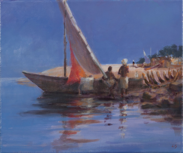 Boat Yard, Kilifi von Lincoln  Seligman