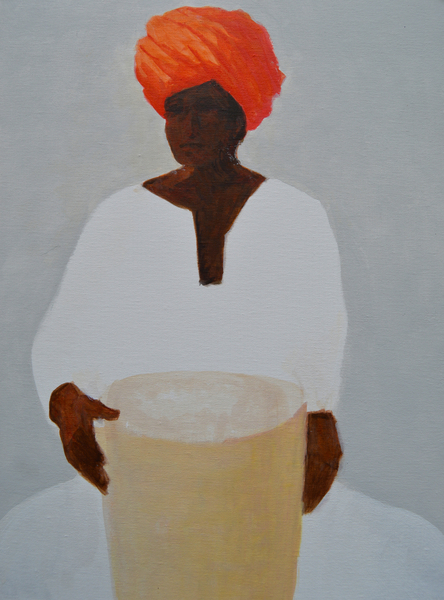 Drummer, Red Turban von Lincoln  Seligman