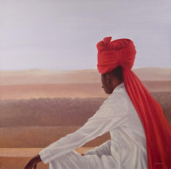 Palace Guard, Jaipur von Lincoln  Seligman