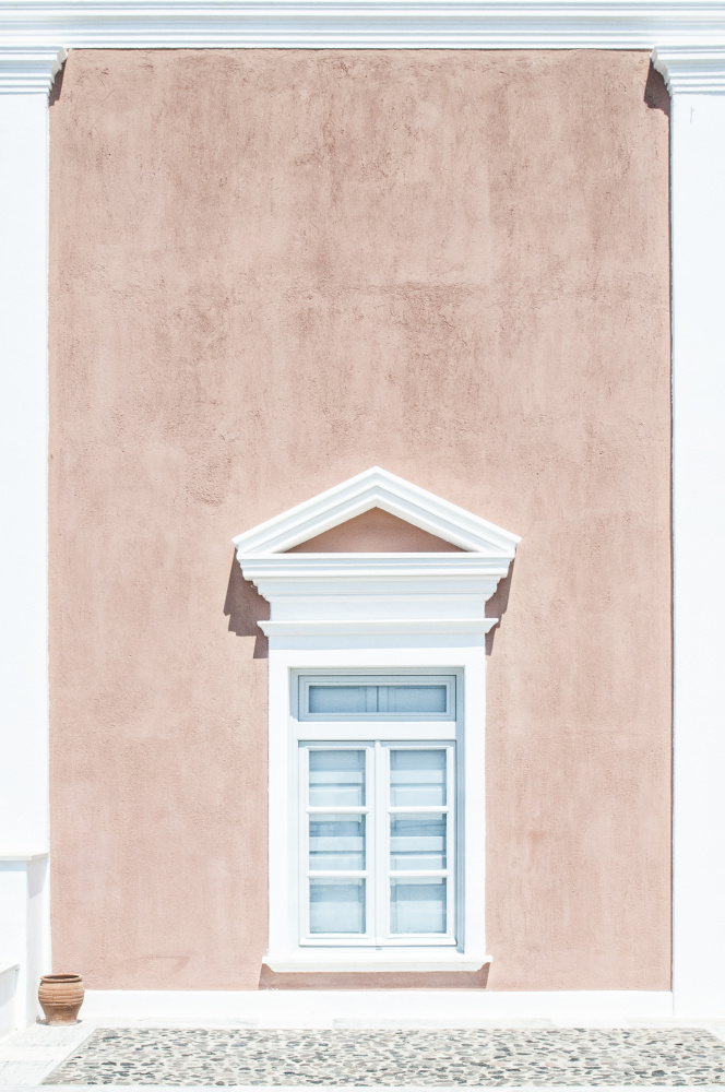 Pink wall and a pediment von Linda Wride