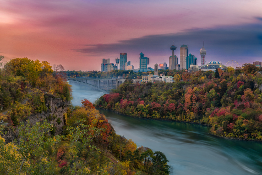 Niagra River Morning Glow von Ling Lu