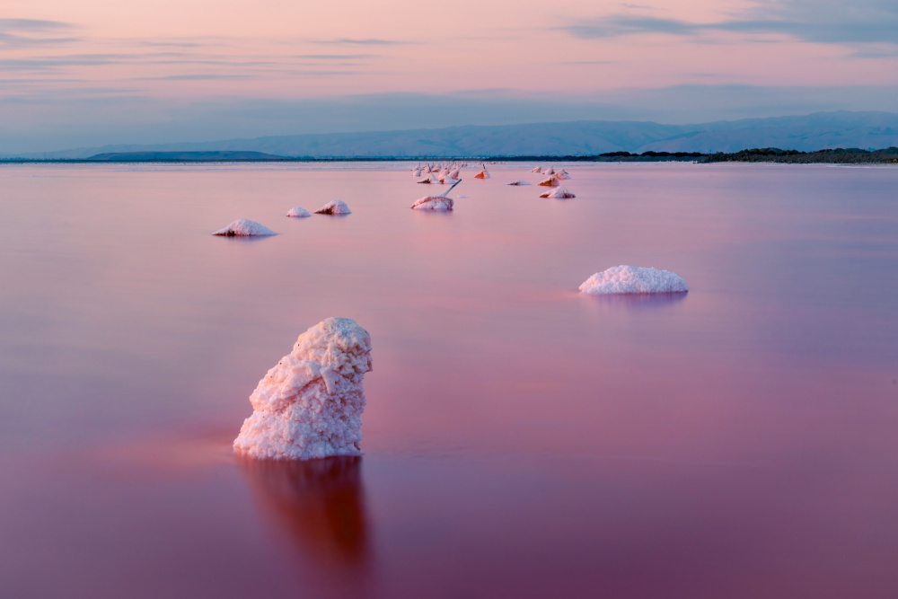 Beautiful pink salt lake von Lipinghu