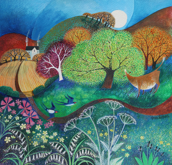 Swoop of Swallows von Lisa Graa Jensen