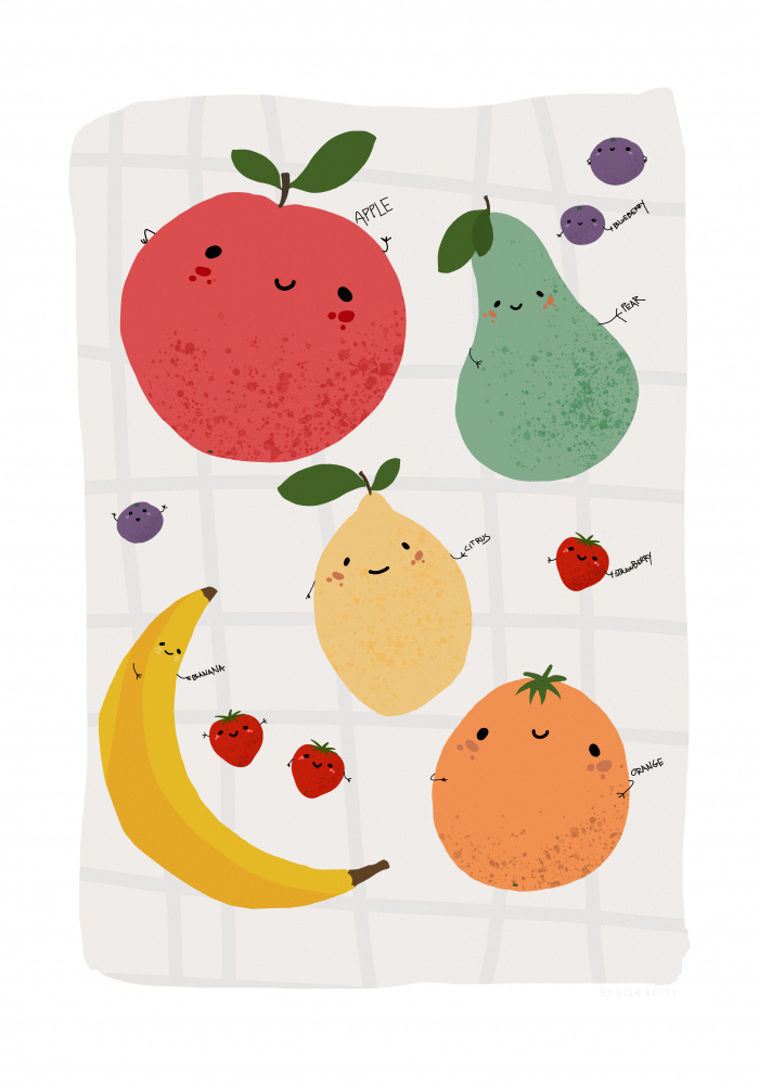 Fruit Kidsposter von Lisa Ketty