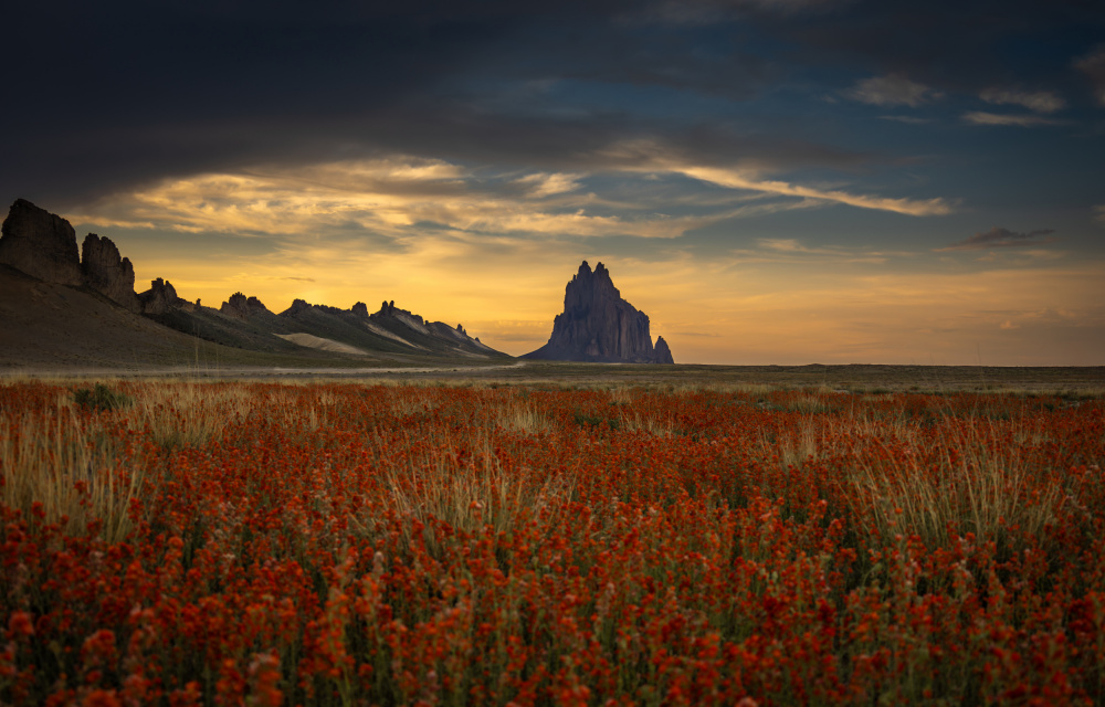 Sunset in Shiprock von Livia Yeung