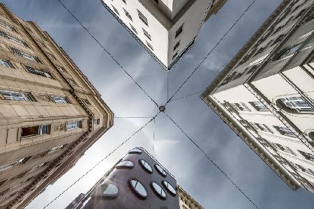 Where streets meet the sky