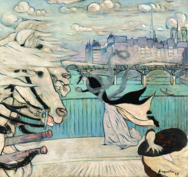 Der Windstoß auf der Seinebrücke von Louis Anquetin