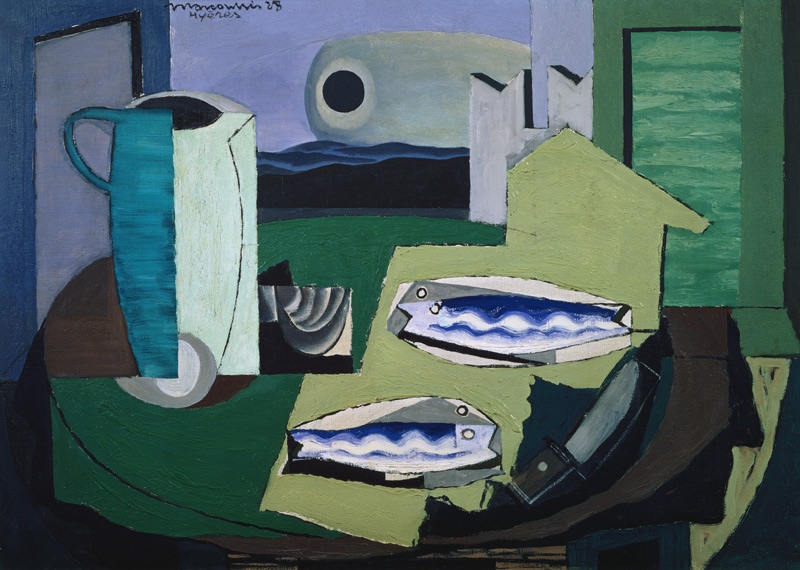 Blaue Fische (Poissions bleus) von Louis Marcoussis