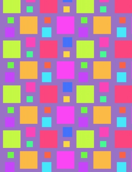 Multicoloured Squares von  Louisa  Knight