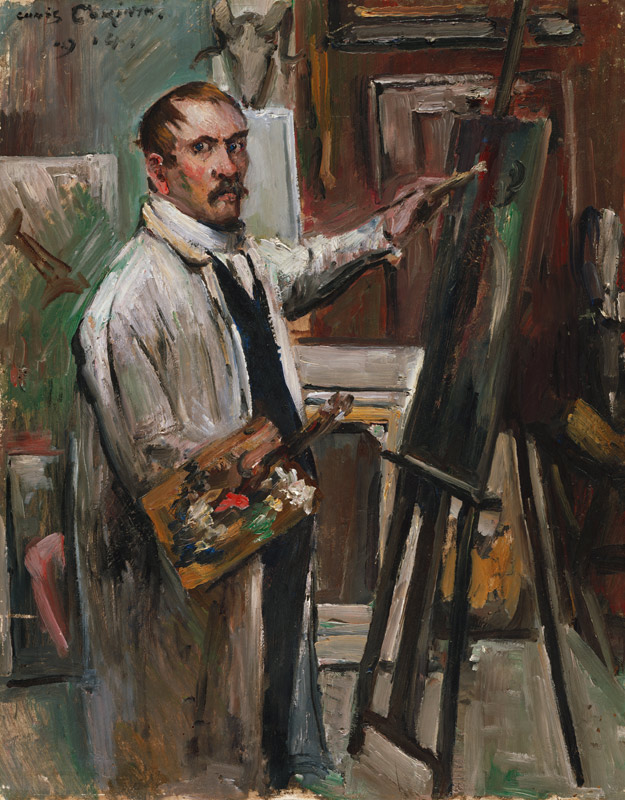 Selbstbildnis vor der Staffelei. von Lovis Corinth