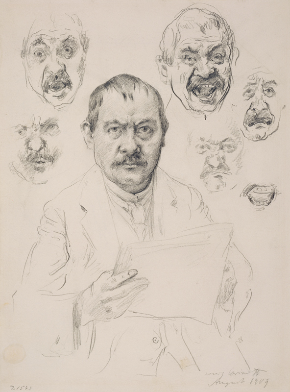 Studien zu einem Selbstbildnis von Lovis Corinth