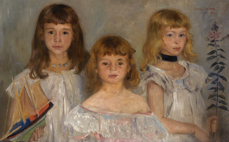 Three girls von Lovis Corinth