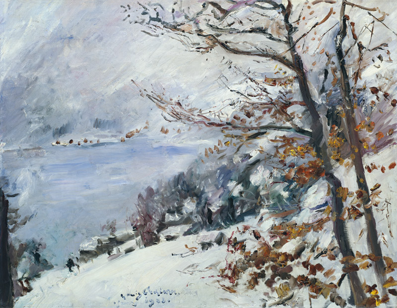 Walchensee im Winter von Lovis Corinth