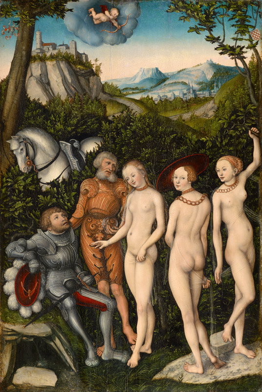 Das Urteil des Paris. von Lucas Cranach d. Ä.