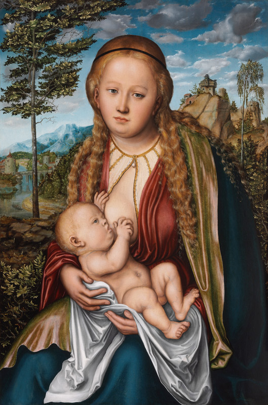 Maria, das Kind stillend von Lucas Cranach d. Ä.